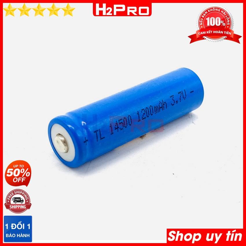 Pin sạc 14500 H2Pro 3.7V 1200mah cao cấp , pin sạc 14500 xịn-an toàn khi sử dụng