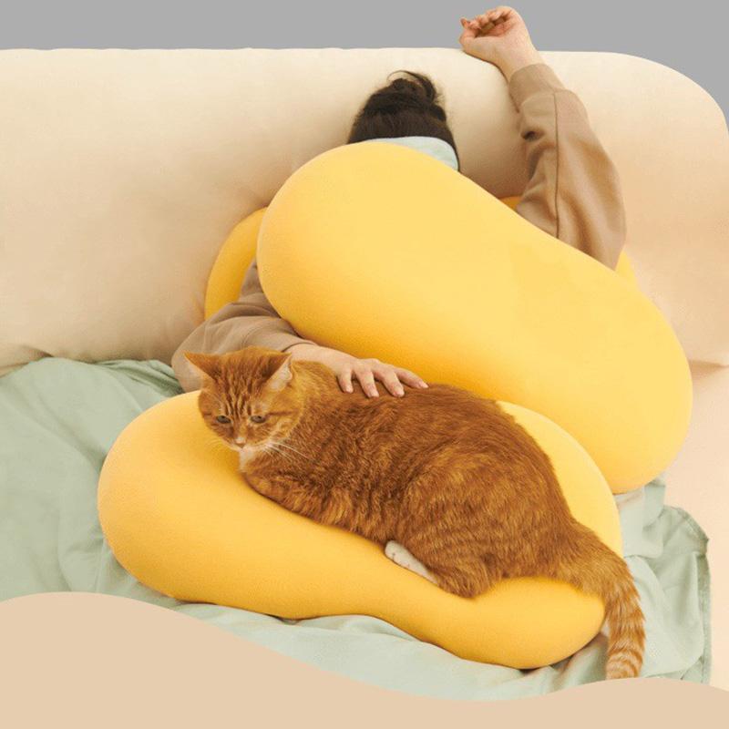 Mcao Mèo Bụng Gối Sáng Tạo Bảo Vệ Cổ Tử Cung Chậm Xốp Định Hình Giấc Ngủ Sâu Giảm Áp Lực Gối Cổ 1Pc TJ3959