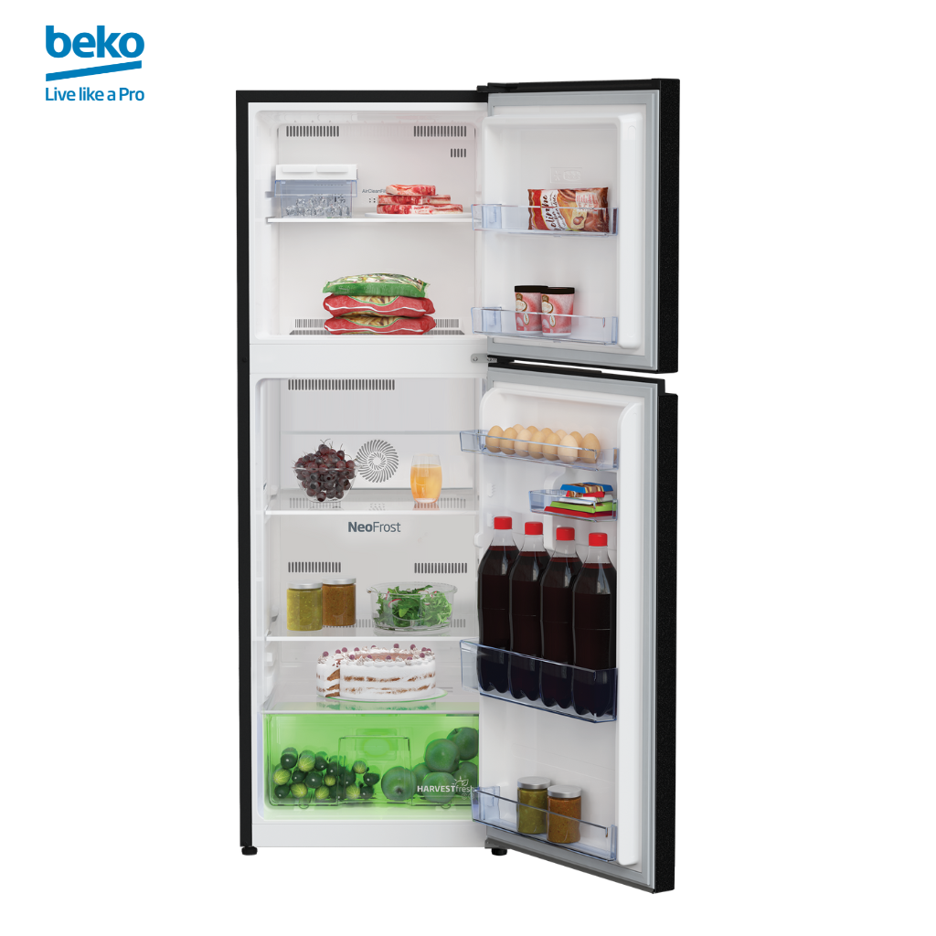 Tủ Lạnh BEKO 2 Cửa Ngăn Đá Trên Dung Tích 230 Lít, Tiết Kiệm Điện, Giữ Trọn Vitamin Trong Rau Củ - RDNT251I50VHFU - Hàng Chính Hãng