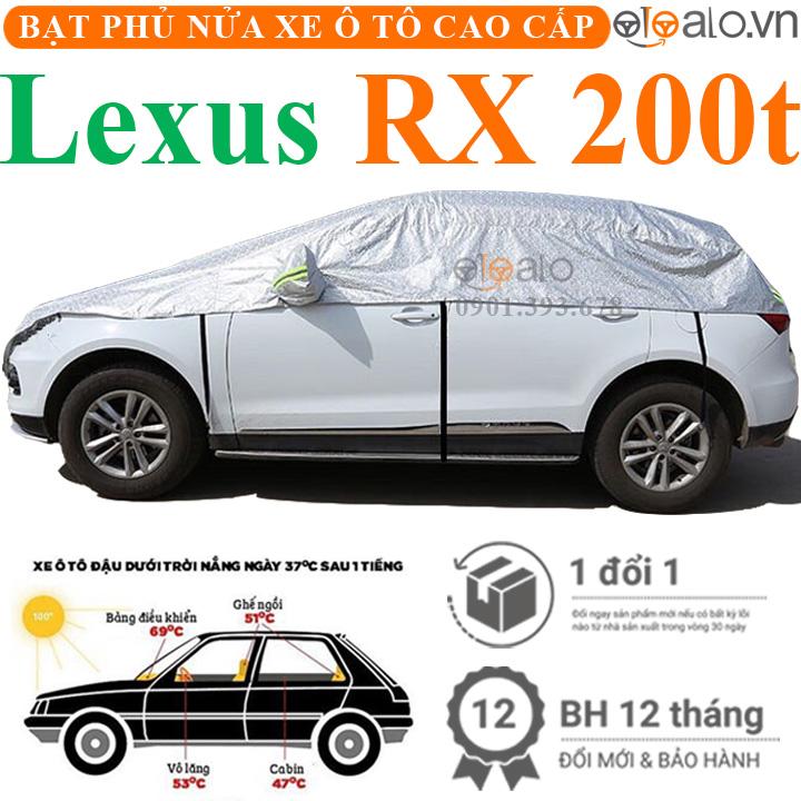 Bạt phủ nửa nóc xe Lexus RX 200t vải dù 3 lớp