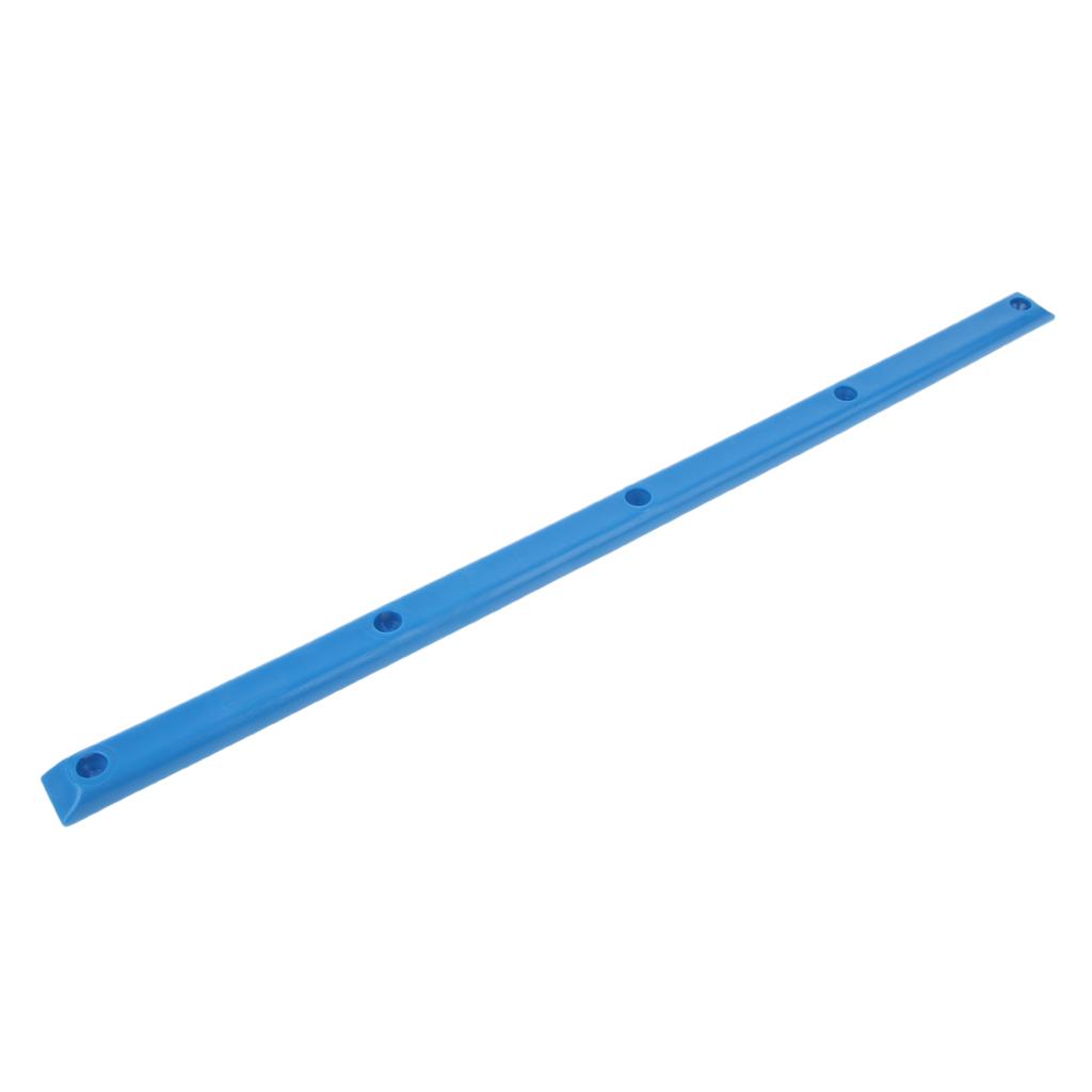 2x1 Pair Longboard Skateboard Rails with Mounting Screws Outdoor Sports Part Blue
