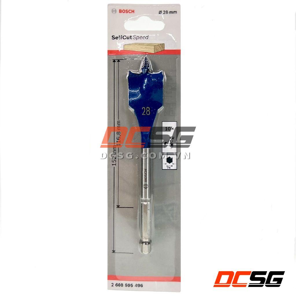 Bộ mũi khoét gỗ đuôi cá SelfCut Speed (14-40mm) Bosch (chọn size mũi) | DCSG