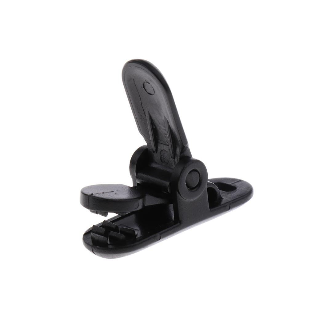 10 Pieces Plastic Tie Down Emergency Awning Set Tarp Clips Tent Clamps Black