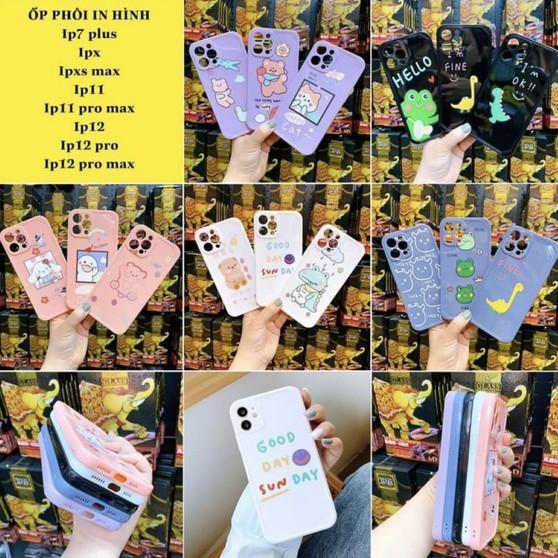 Ốp Iphon Mềm Dẻo Phủ Bóng In Hình Cute Dành Cho I..P11//11PROMAX/12PRO/12PROMAX