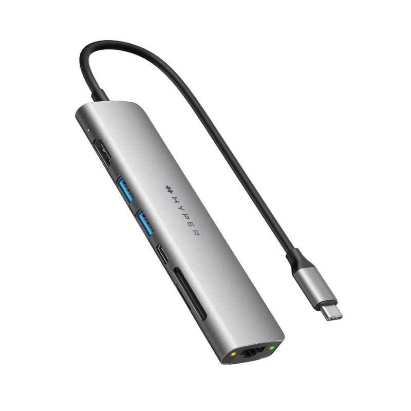 Hub/ Cổng Chuyển USB-C Hyperdrive Slab 7in1 - Hàng Chính Hãng