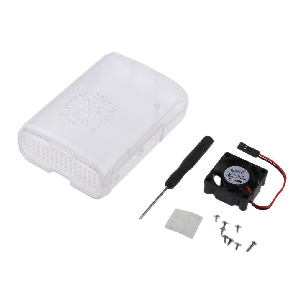 ABS Case Enclosure with External Mini Cooling Fan for  pi 2/3/B+