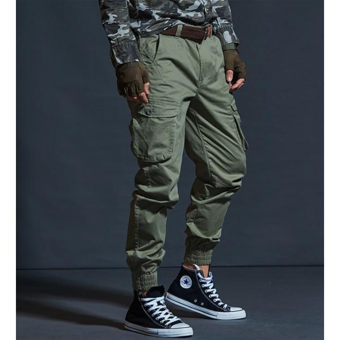 Quần jogger túi hộp_dã ngoại_sinh tồn - đen