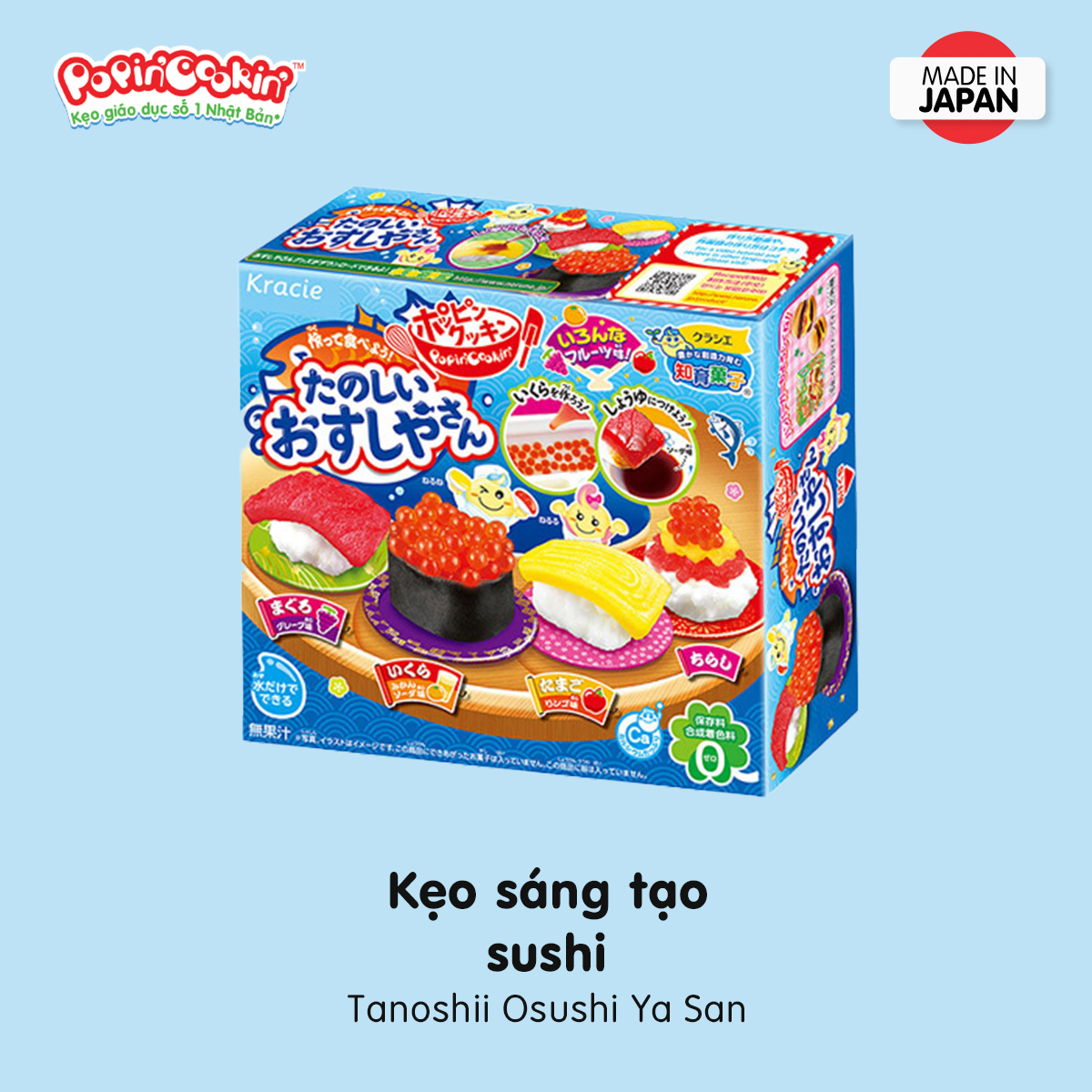 Kẹo sáng tạo popin cookin sushi - Tanoshii Osushi Ya San