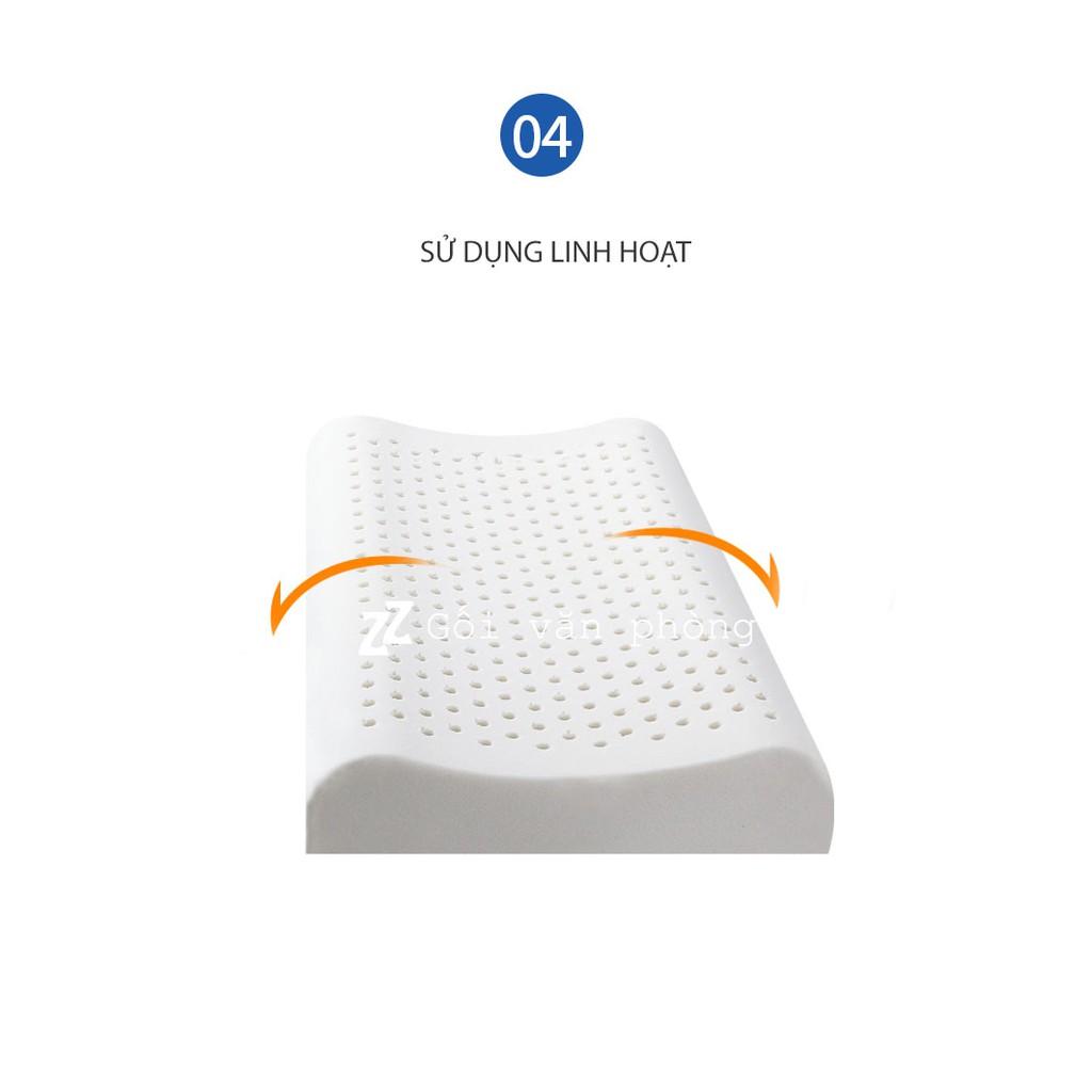 Gối Ngủ Cao Su Thiên Nhiên Cao Cấp Cho Trẻ Em ZURI PILLOW LTE-01 Nâng Đỡ Phần Cổ Gáy, Tạo Form Ngủ Chuẩn Cho Bé Yêu