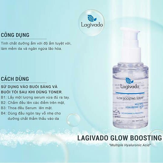 SERUM Dưỡng Ẩm Ngăn Ngừ Lão Da-Lagivado Hàn Quốc- Glow Boosting 40ml