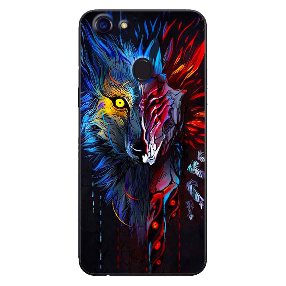Ốp Lưng in cho Oppo F5 - F5 Youth Mẫu Sói Nhiều Màu - Hàng Chính Hãng