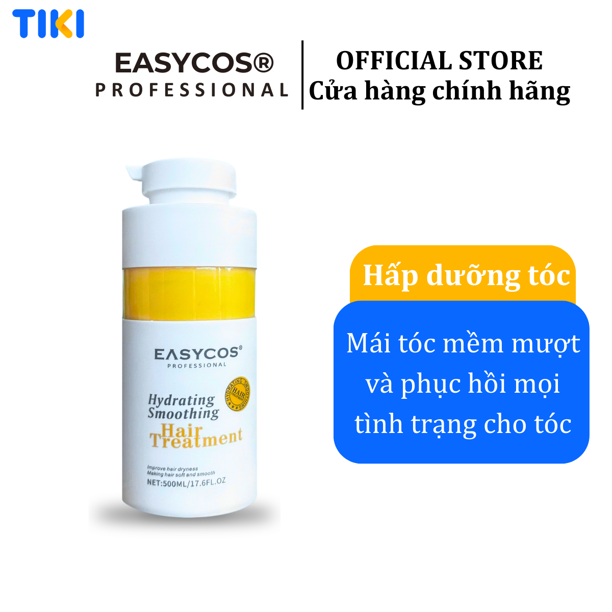 Kem Ủ Tóc EASYCOS Keratin Phục Hồi Tóc Hư Tổn, Mềm Mượt, Cấp Ẩm Ngăn Khô Xơ