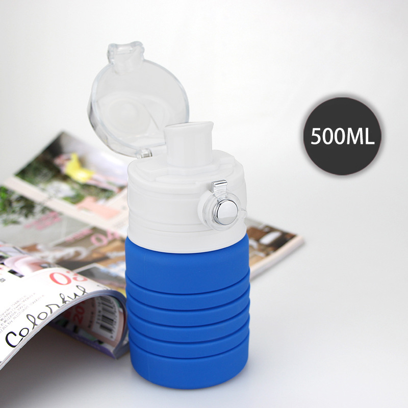 Bình Nước Gấp Gọn Thông Minh Bình Nước Cao Su S2 Cho Hoạt Động Thể Thao Và Du Lịch 500ml