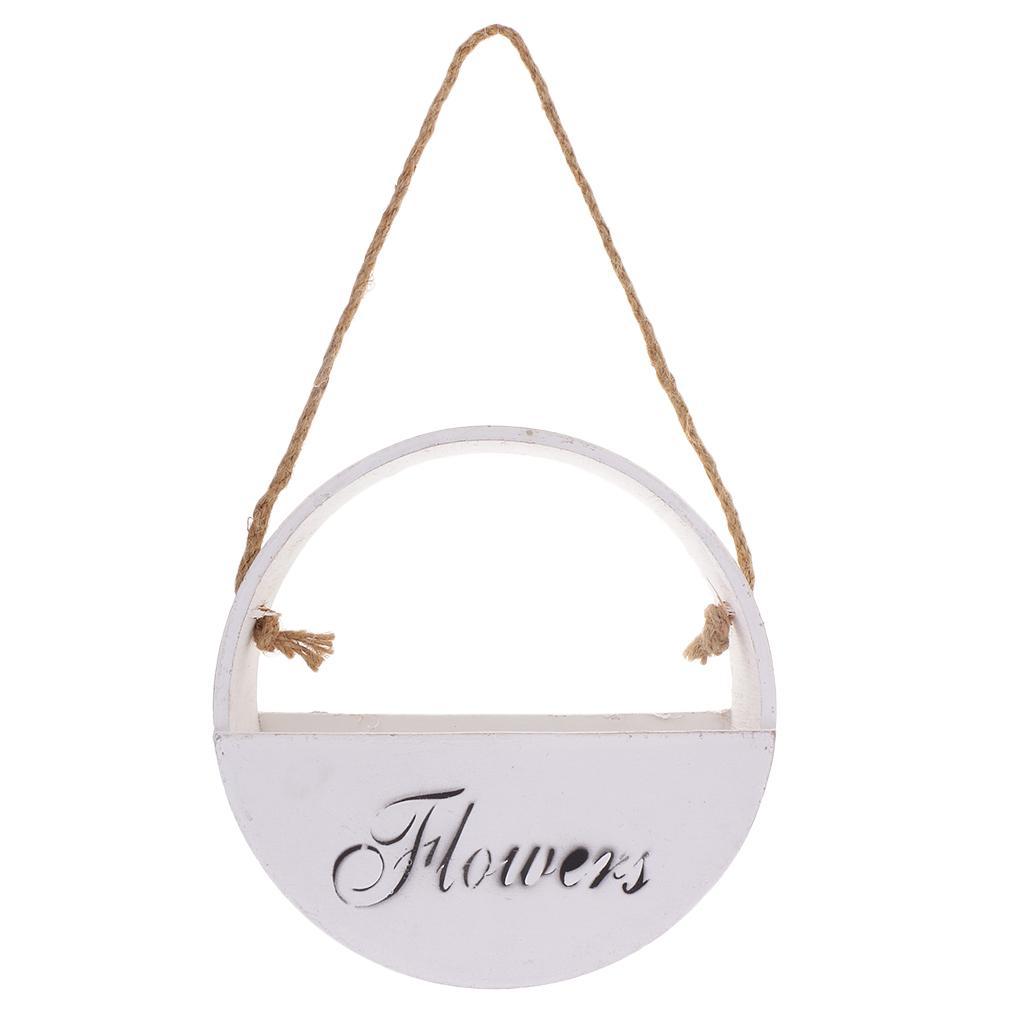 Wooden Flower Basket Pot Plant Trays for Home Garden Decorations DIY Crafts