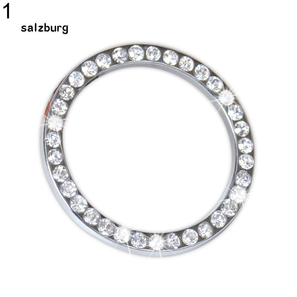 Vòng đá trang trí đính đá nút START STOP cho xe hơi logo sang trọng bắt mắt