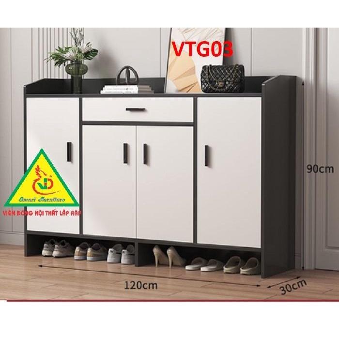 Tủ Giày Hiện Đại Nhiều Ngăn Để Giày, Tiết Kiệm Diện Tích VTG03A - Nội thất lắp ráp Viendong Adv