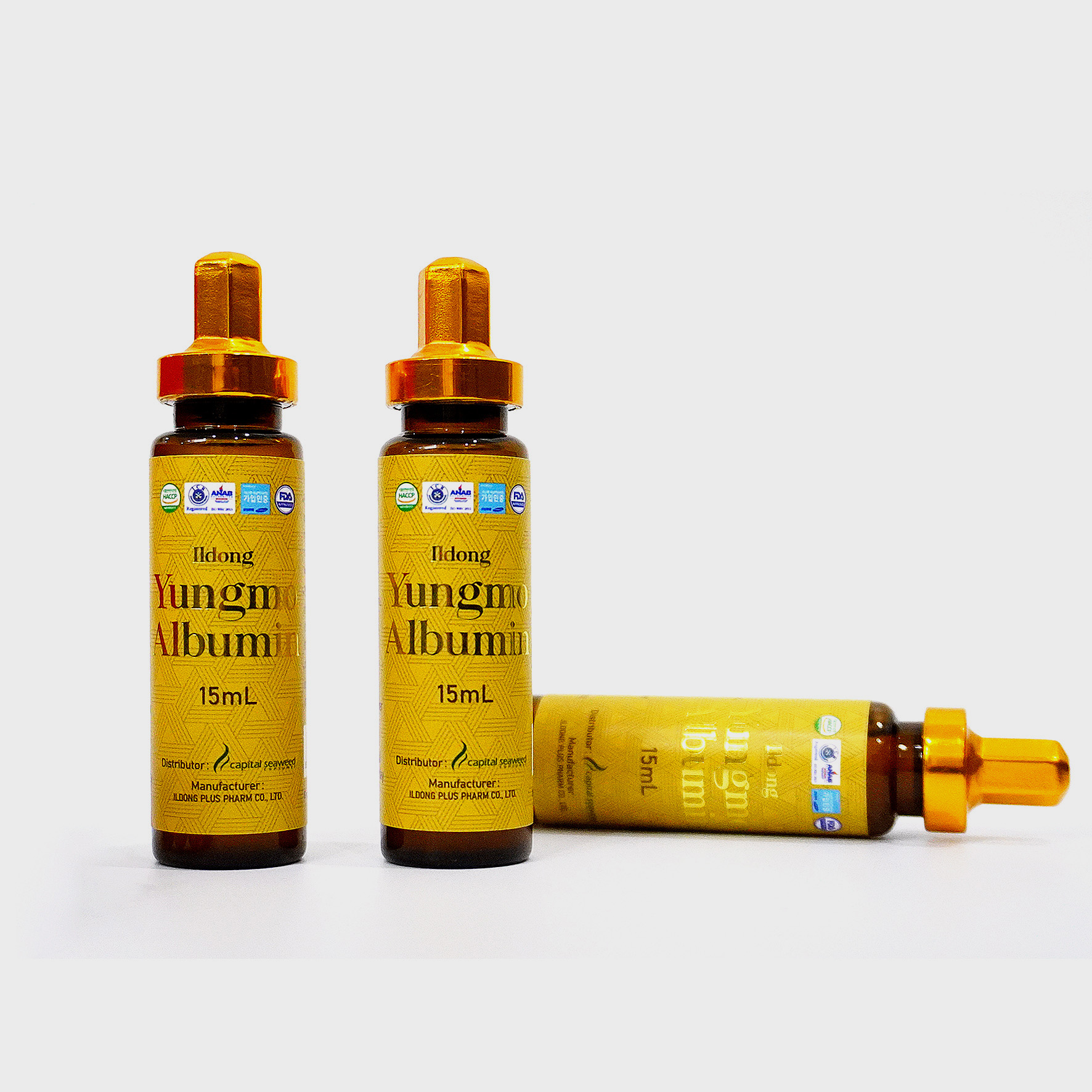 Hộp 15 chai ILDONG YUNGMO ALBUMIN 15ml - Tăng khả năng miễn dịch - Cải thiện chức năng gan