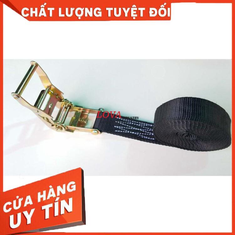 Dây cảo chằng hàng Dài 6 mét Bản 38mm – 2000kg móc J 2 TẤN - CÁP THÉP THÁI BÌNH VINA