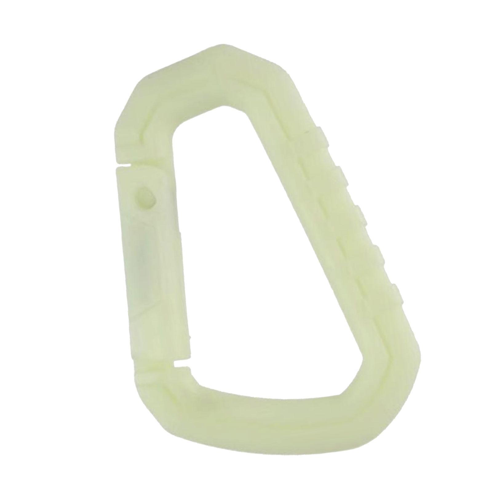 Diving Carabiner Clip Keychain Buckle D Equipment Snap Hooks Glow in The Dark Carabiner Hook for Key Chain, BCD Weight Belt, Boating, Fishing