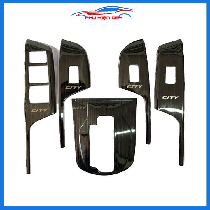 Ốp nội thất City 2015-2016-2017-2018-2019-2020 vân Titan bảo vệ chống trầy xước và làm đẹp xe
