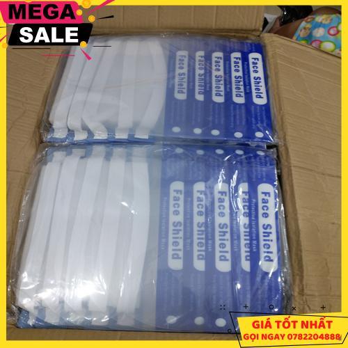 Tấm Kính Che Mặt Chống Giọt Bắn Face Shield Loại Mặt Nạ Nhựa Mỏng Siêu Nhẹ Đeo Đầu - Giao Hàng Toàn Quốc