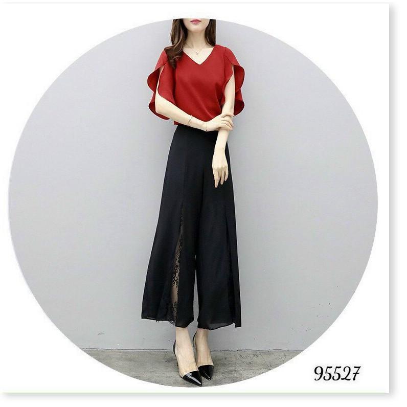 SET COTTON LẠNH,QUẦN CÓ DÂY KÉO,THIẾT KẾ HỌA TIẾT TRƠN NHƯNG KHÔNG KÉM PHẦN SANG TRỌNG THỜI TRANG KING STORE