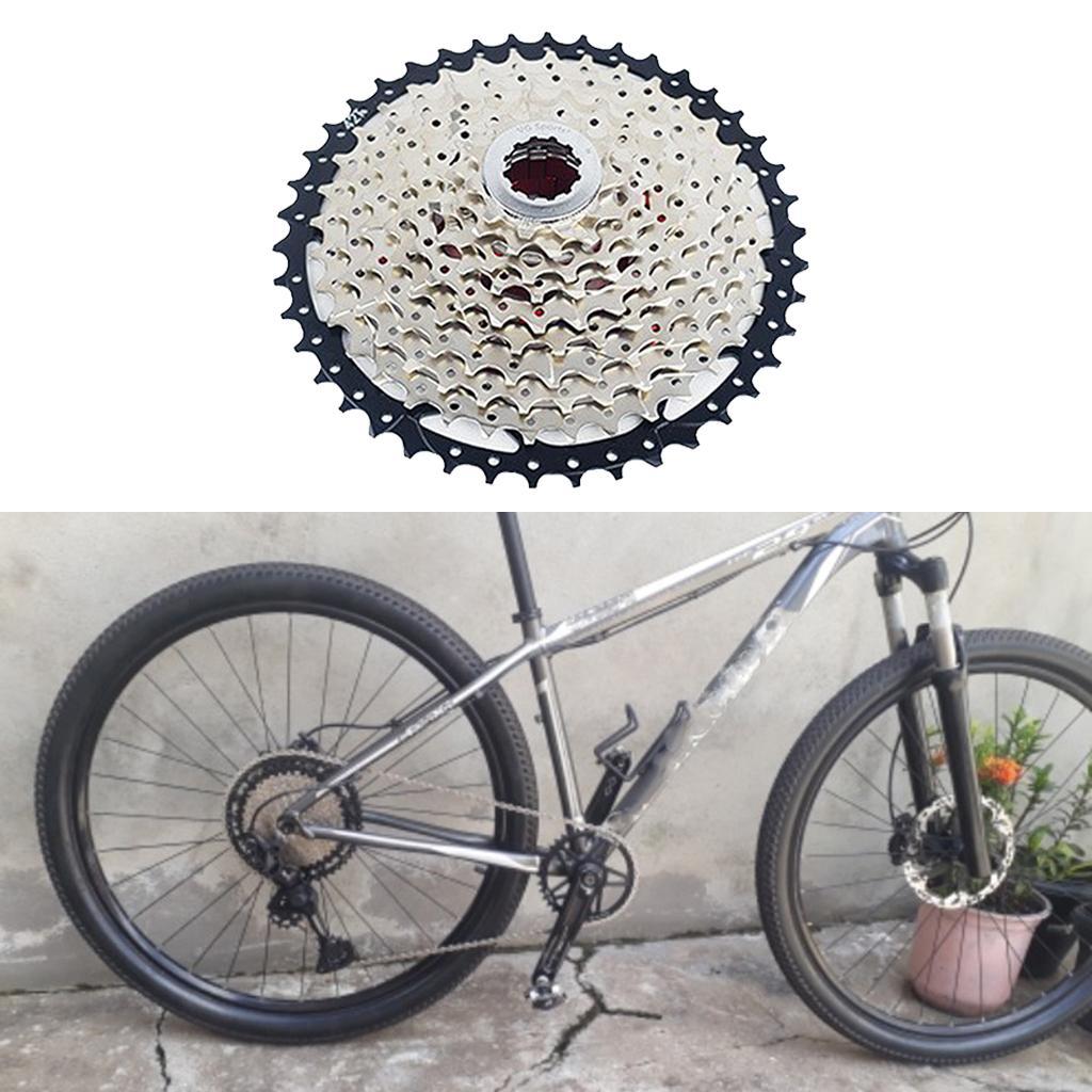 Speed Freewheel 9 / 10 Speed 11-42T, Speed Cassette Gear, Sprocket Bike Cassette Flywheel for Mountain Bike, Road Bicycle
