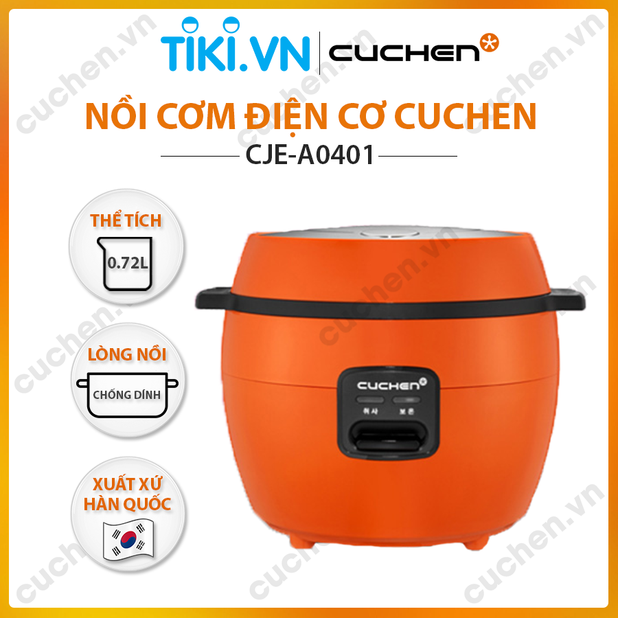 Nồi cơm điện Cuchen CJE-A0401 0.72L (Nhập khẩu chính hãng)