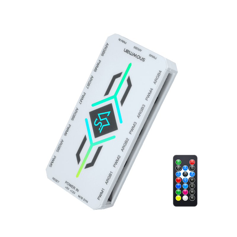 Bộ Điều Khiển HUB FAN ARGB V1 MAGIC SNOMAN Black/White – Hàng Chính Hãng