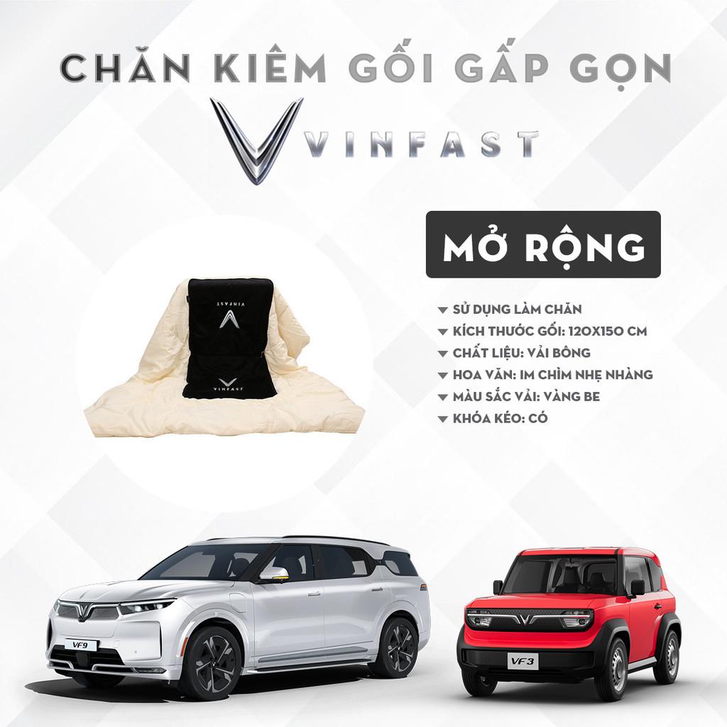 Combo gối chăn 2 trong 1,Bộ Chăn Gối Ngủ Ô Tô VINFAST Đa Năng Gấp Gọn Dành Cho Xe Hơi SIÊU SANG - Vinfast