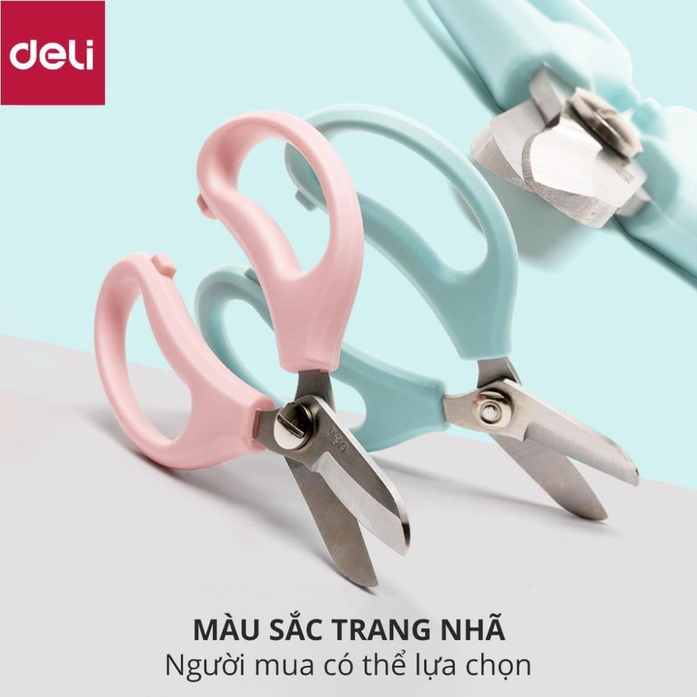 Kéo làm vườn cắt tỉa cành hoa Deli - cắt tỉa cành cây - hai màu Hồng và Xanh lam - 77751