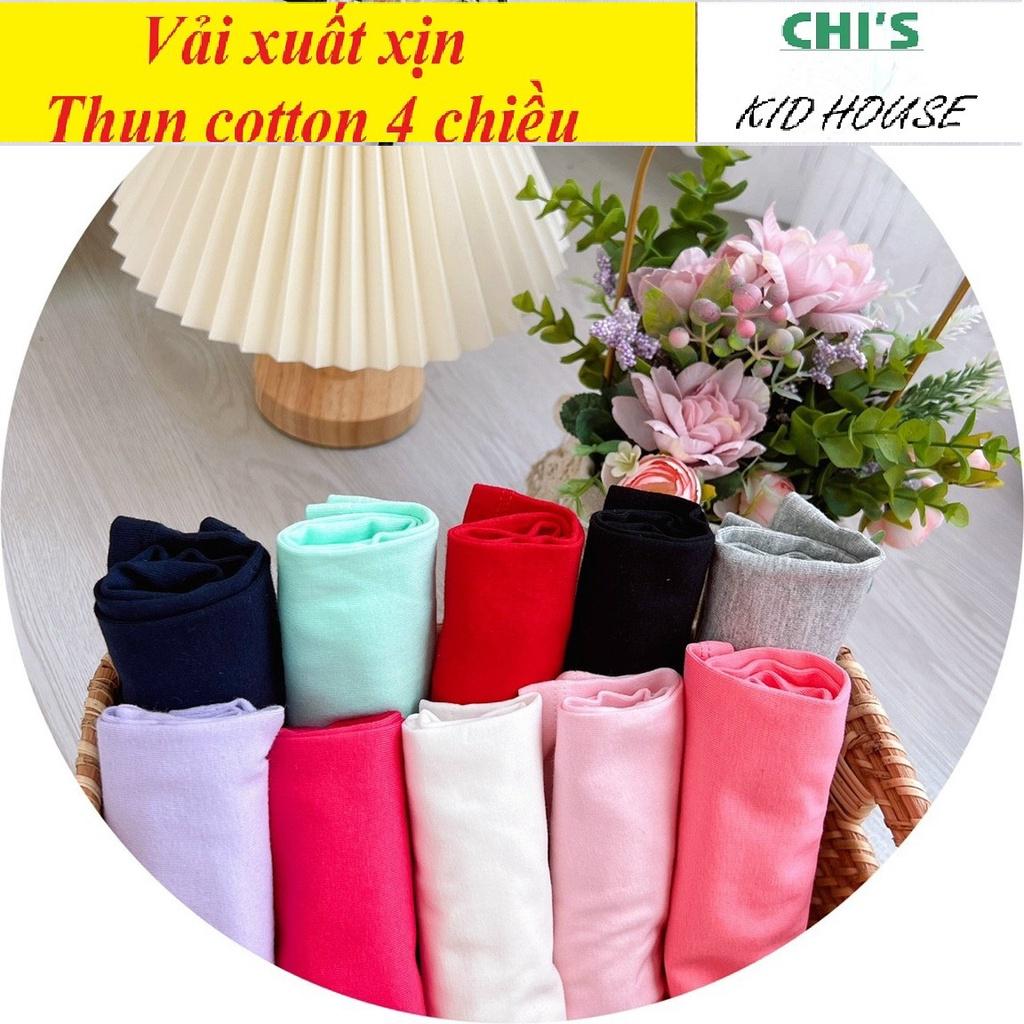 (VẢI XUẤT XỊN 9-24KG) QUẦN LEGGING ĐÙI QUẦN ĐÙI TRƠN THUN COTTON 4 CHIỀU CHO BÉ GÁI/TRAI