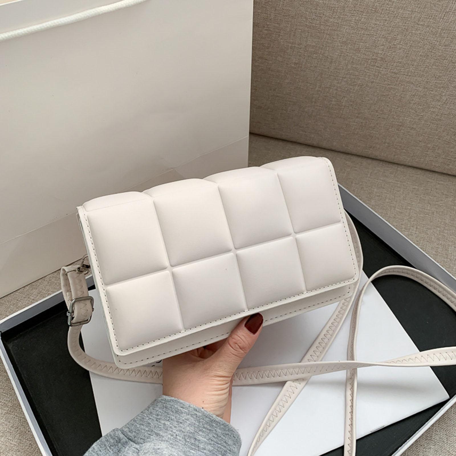 Women’s Satchel Top Handle Tote Single -Shoulder Bag Purse Soft Leather Crossbody Designer Handbag Big Capacity Checkered Bags