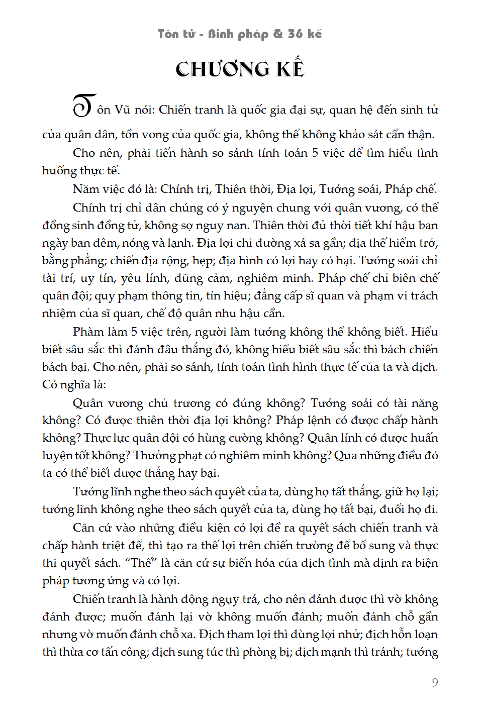 TÔN TỬ BINH PHÁP & 36 KẾ