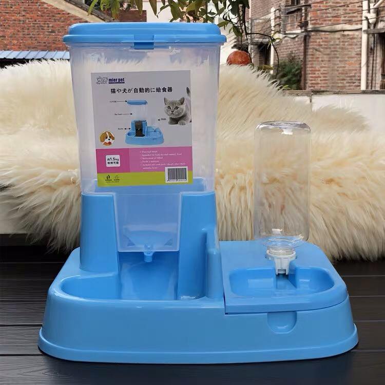 Bộ bình nước và chén ăn tự động cho chó mèo