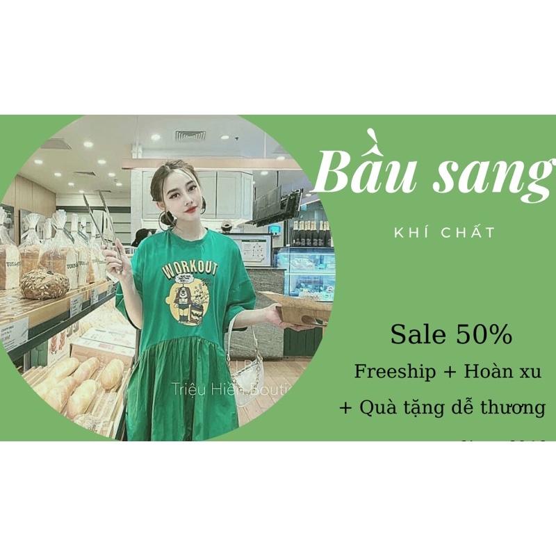 Đầm Bầu Babydoll Chân Cá Hàng Quảng Châu