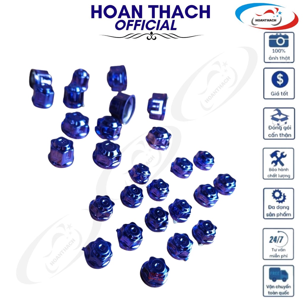 Chụp ốc kiểu trang trí màu xanh tím dành cho xe máy SP007687