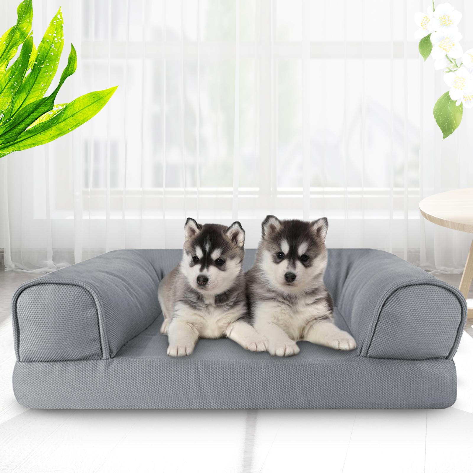 Ghế sofa dành cho thú cưng đáy có đệm và tay vành 2 bên, dễ dàng giặt ủi