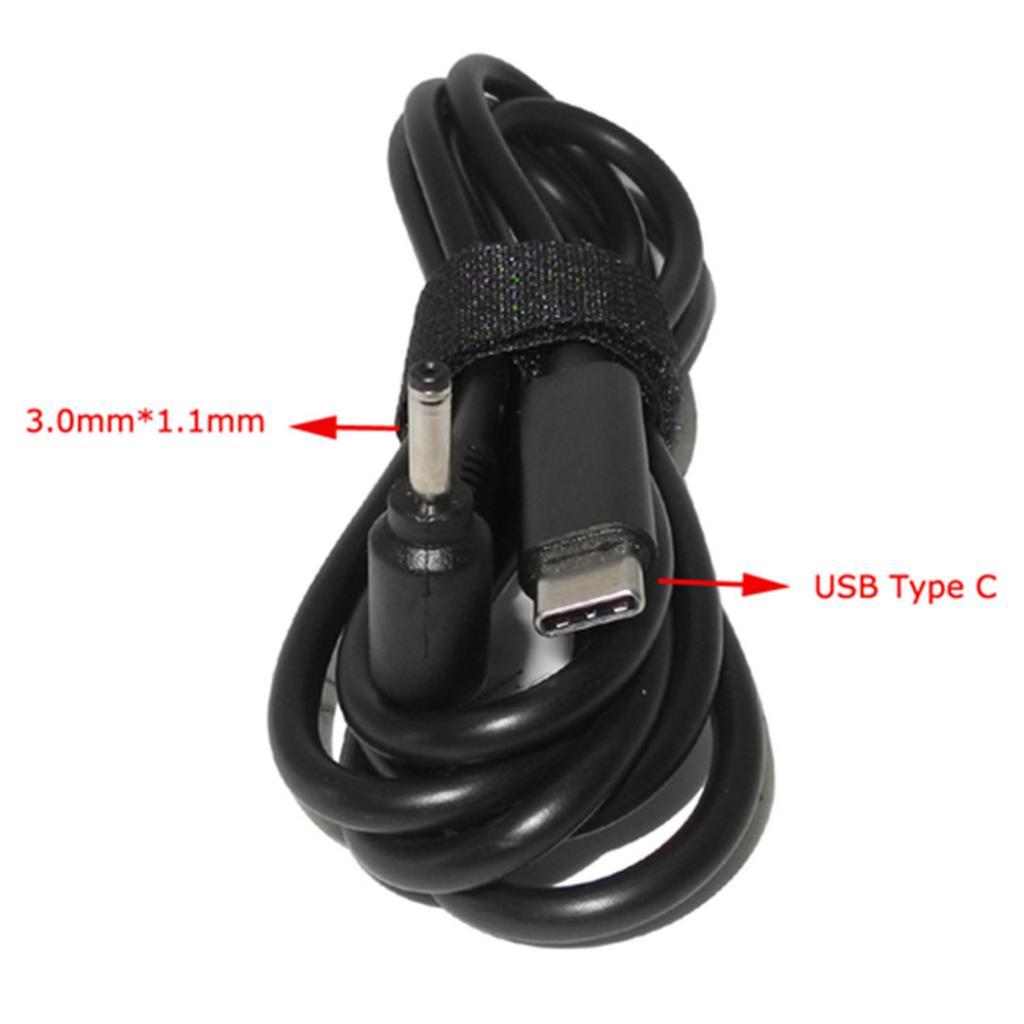 Laptop Power Supply Cble Charger USB Type C Male to 3.0 X 1.1 Mm Male