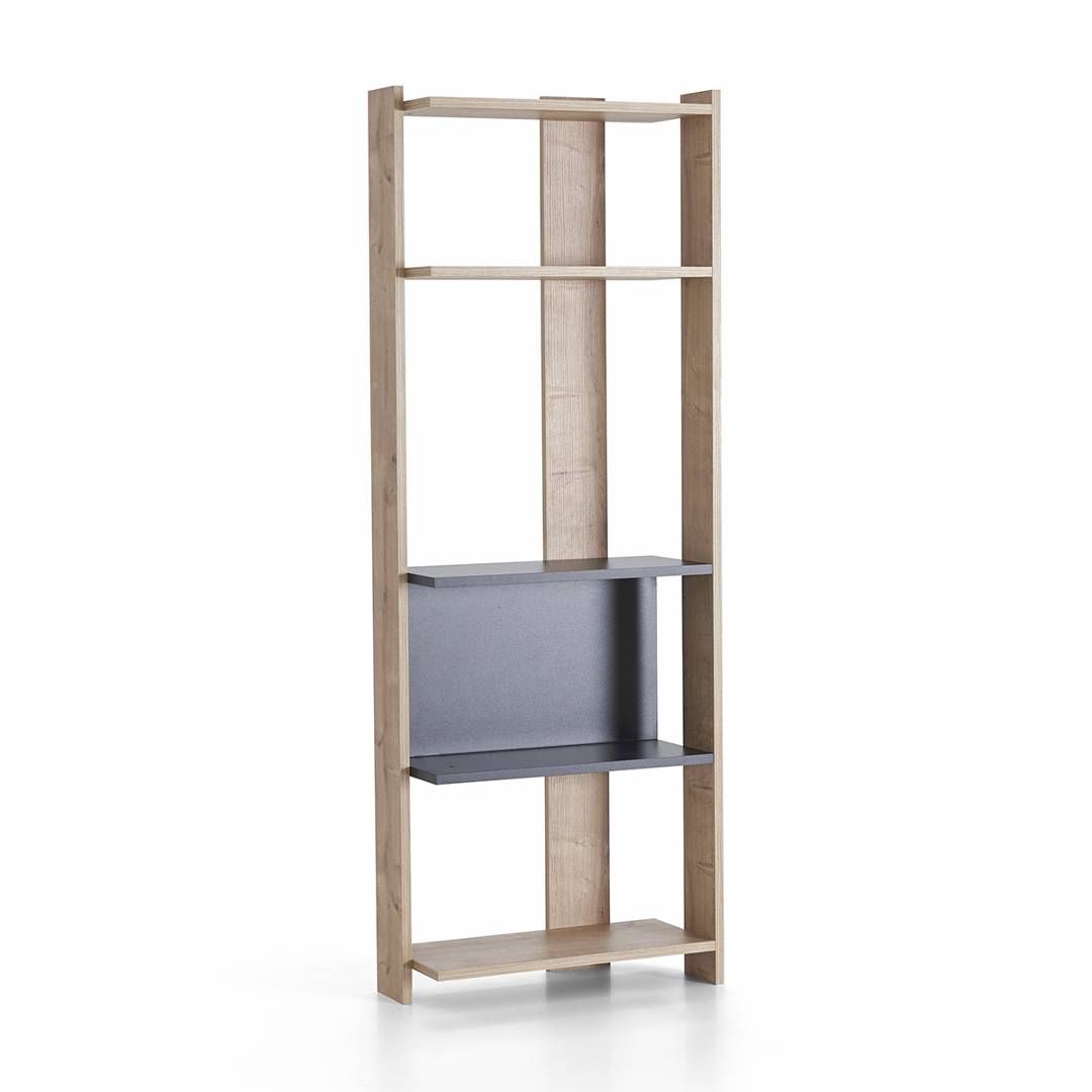 Kệ sách gỗ hiện đại SMLIFE Bowie – Size M | Gỗ MDF dày 17mm chống ẩm | D60xR28xC160cm
