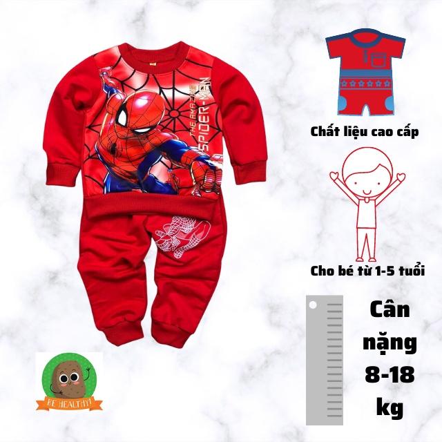 Bộ quần áo siêu nhân cho bé trai 8-18kg Củ khoai tây shop chất da cá mềm mịn cực đẹp giá đặc biệt