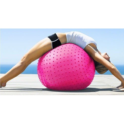 Bóng Tập Gym,Bóng Tập Yoga Có Gai 55cm Dày, Bền Đẹp, Mềm Mại, Độ Co Giãn Đàn Hồi Tốt