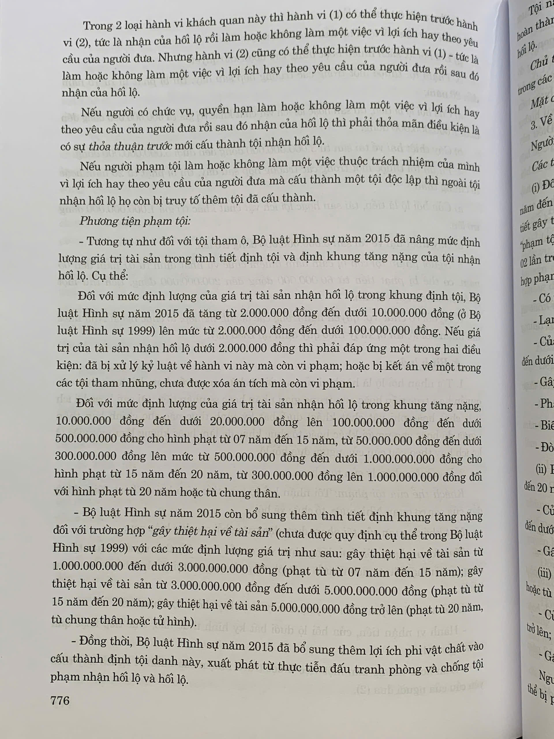 Bình luận khoa học Bộ luật Hình sự năm 2015 (sửa đổi, bổ sung năm 2017, 2024, 2025)