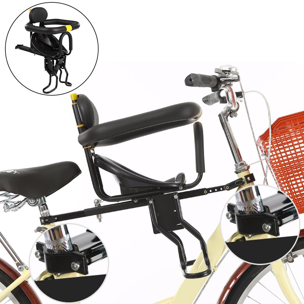Child Kids Safety Seat for Bike Bicycle Front Mount Stable Carrier & Pedals