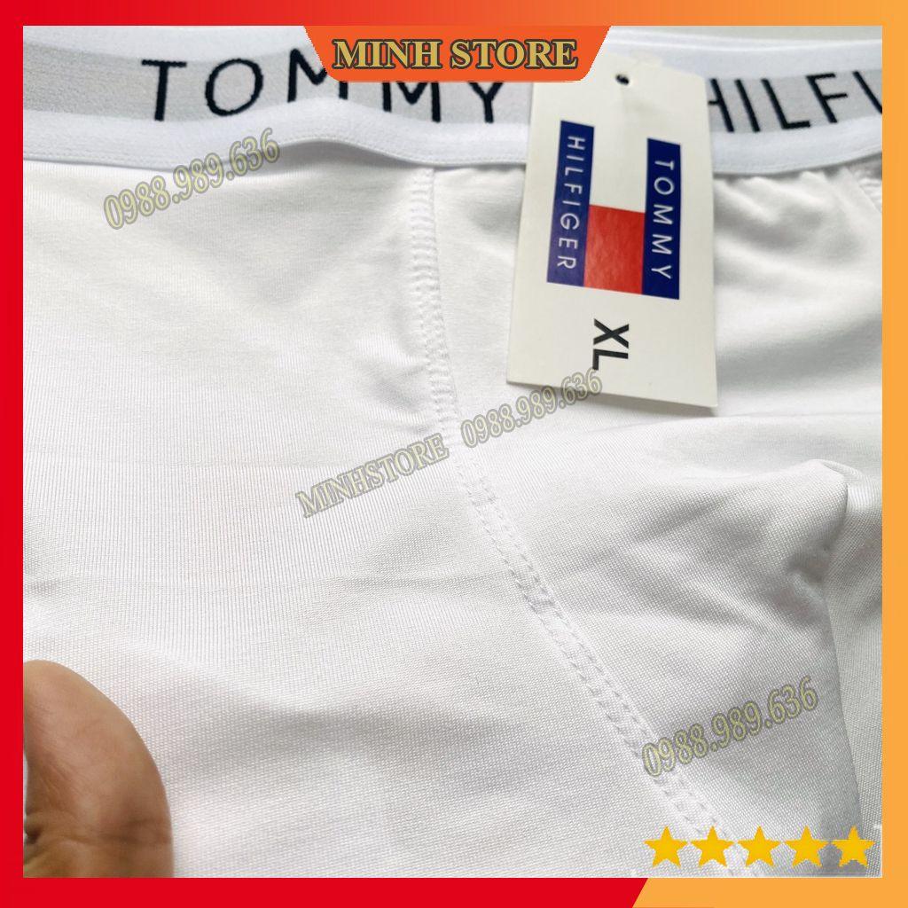 COMBO 4 Quần lót nam boxer thun lạnh cao cấp, quần sịp đùi nam boxer co dãn 4 chiều SD04 (Che tên) - MS66