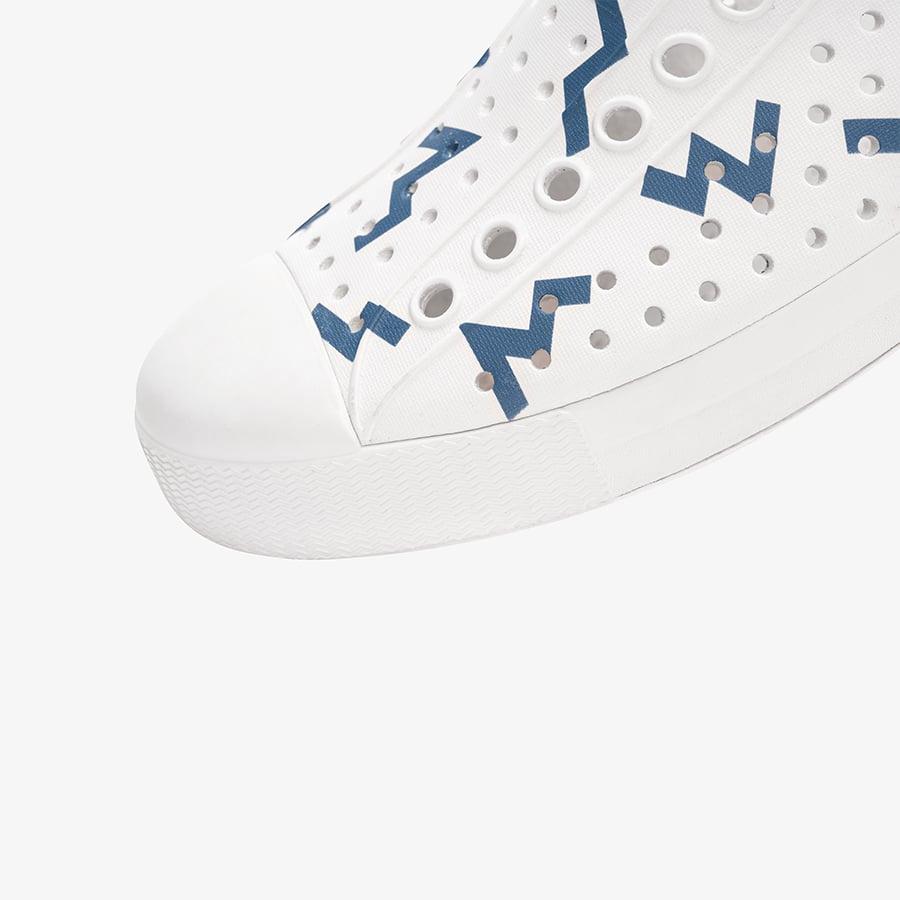 Giày Lười Unisex Native Jefferson Print - Shell White/ Shell White/ Oasis Wiggle - 42.5