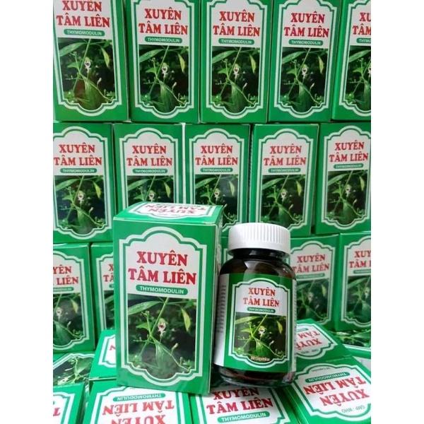 Combo 2 Chai Viên uống Xuyên tâm liên bổ sung vitamin c - tía tô - húng chanh - thymomodulin - giảm ho - Chai 30 viên