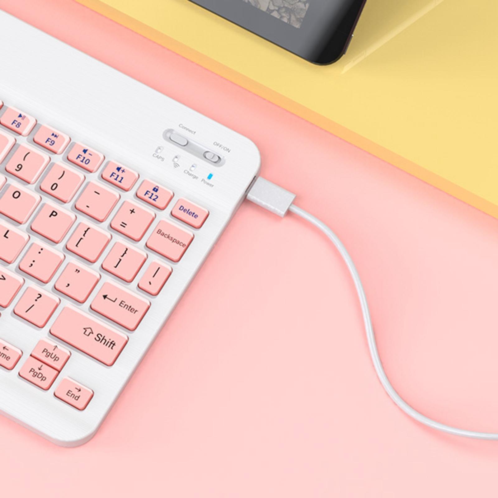 Protection case with keyboard detachable cover A Pink