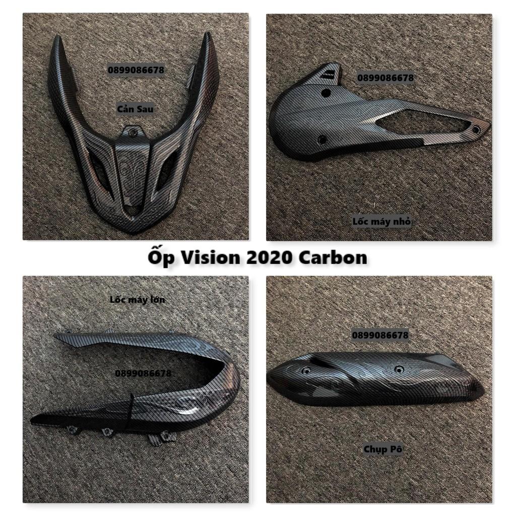 Phụ Kiện Ốp Dành Cho Xe Máy Vision 2021 / 2022 - Nhúng Carbon