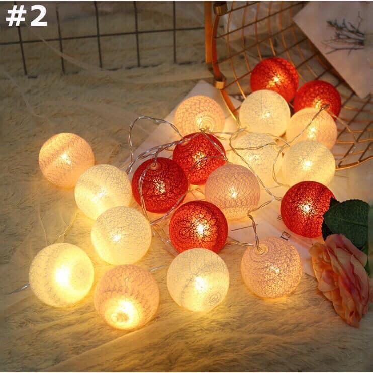 Dây Đèn LED 20 Bóng Hình Cầu Trang Trí Tiệc